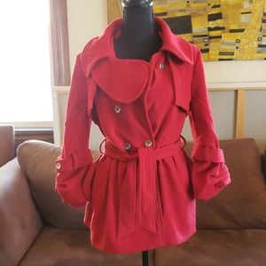 47. Misso red coat size medium very flattering!